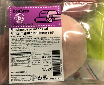 Finisimo pavo menos sal