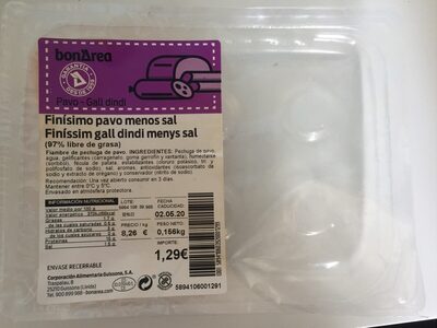 Finísimo pavo menos sal