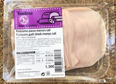 Finisimo pavo menos sal