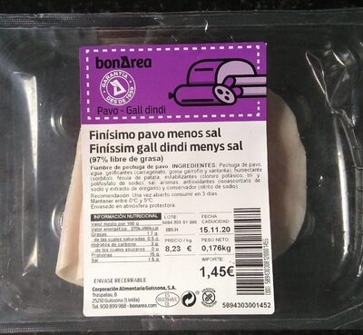 Finísimo Pavo menos sal