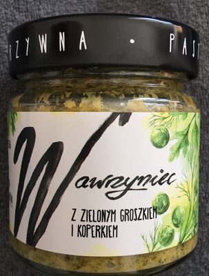Pasta z zielonym groszkiem i koperkiem