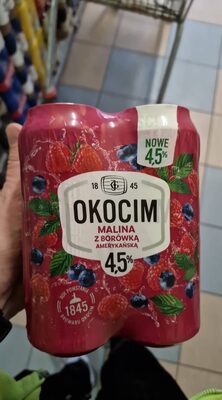 Okocim malina borówka x4