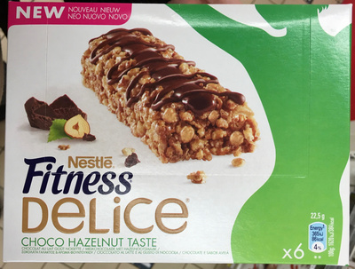 Barre de céréales Fitness Delice Choco Noisette front packaging