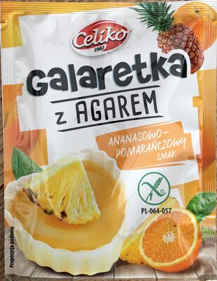 Galaretka z agarem - ananasowo-pomarańczowy smak