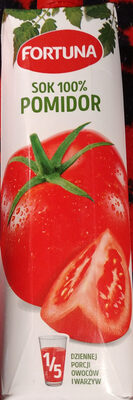 Sok 100% pomidor front packaging