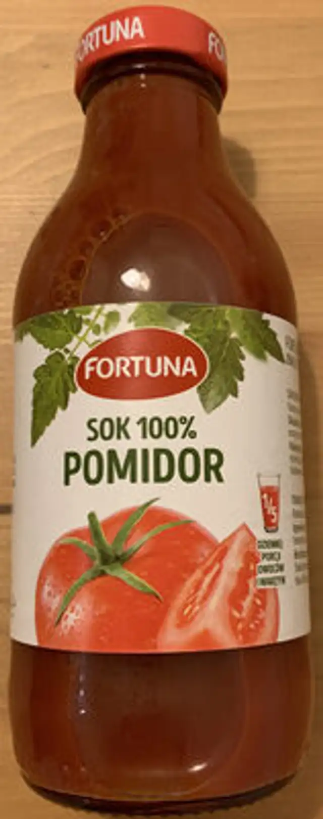 Sok 100% Pomidor front packaging