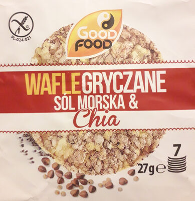 Wafle gryczane sól morska & chia
