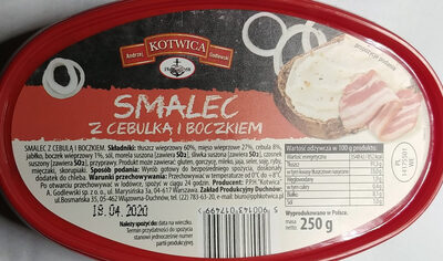 Smalec z cebulką i boczkiem