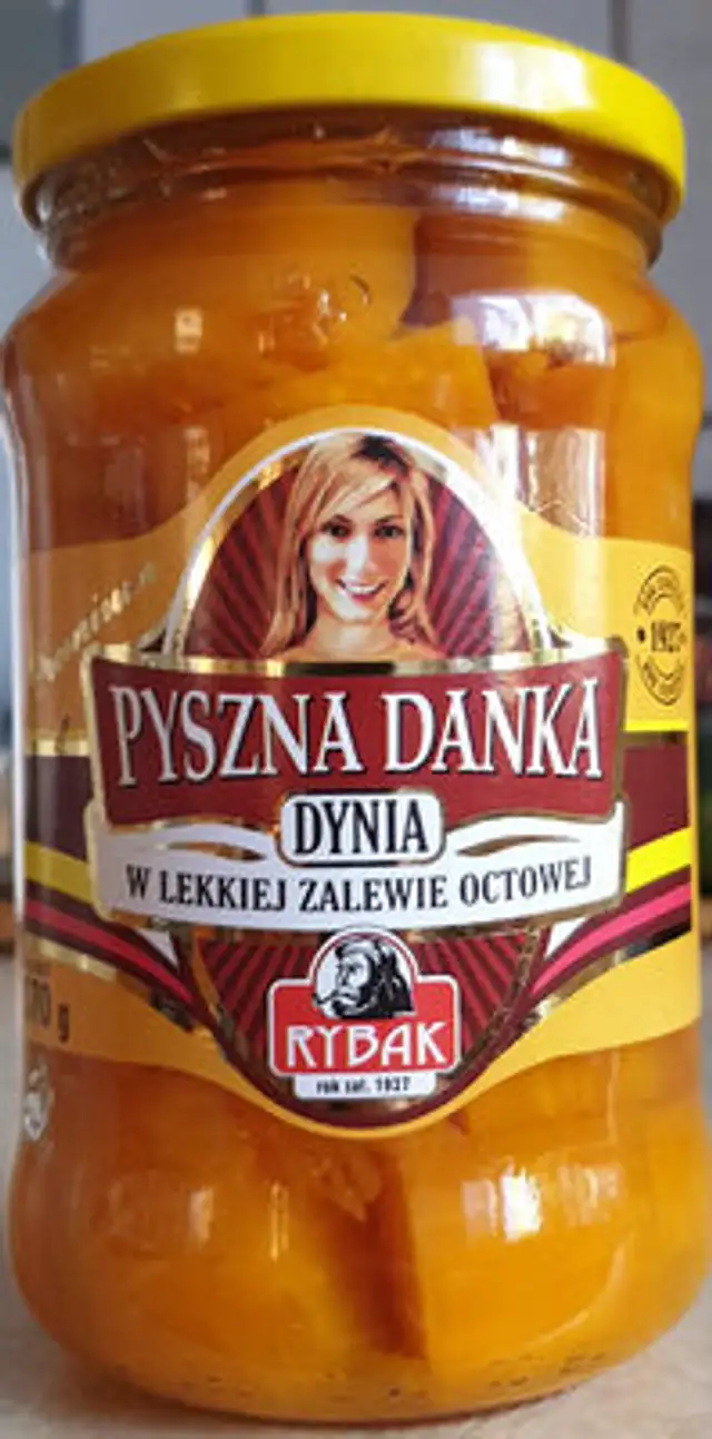 Pyszna Danka, dynia w lekkiej zalewie octowej front packaging