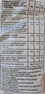 Oven baked grilled paprika nutrition facts table