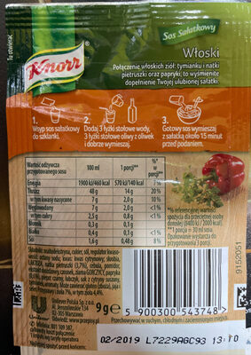 Sos sałatkowy włoski