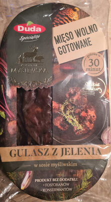 Gulasz z jelenia w sosie myśliwskim front packaging