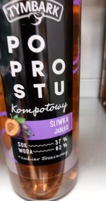 Tymbark śliwka jabłko front packaging