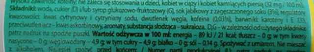 Unknown ingredients label