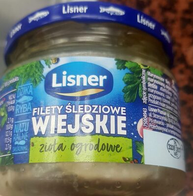 Filety śledziowe wiejskie - zioła ogrodowe front packaging