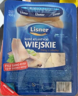 Sledz atlantycki wiejskie filety z cebulka