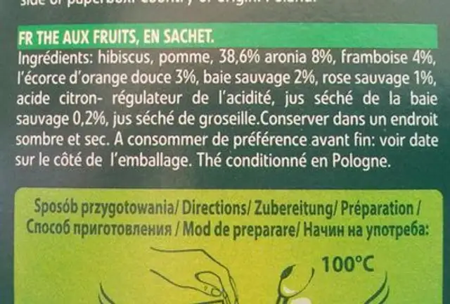 Her. babcia J. ow. rozkosz A'20 ingredients label