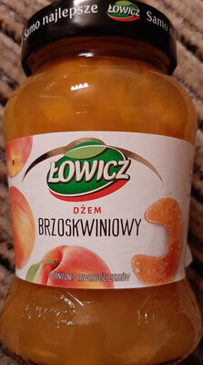 Dżem brzoskwiniowy front packaging