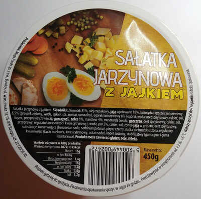 Sałatka jarzynowa z jajkiem front packaging