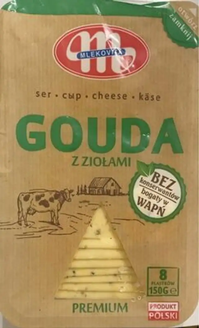Gouda aux herbes en tranches