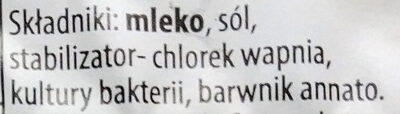 Sokole oko - ser w plastrach ingredients label