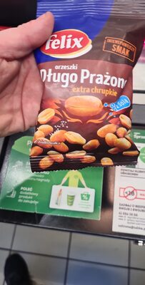 Orzeszki długo prażone felix front packaging