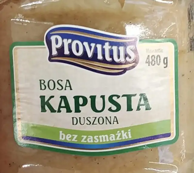 Kapusta kwaszona duszona front packaging