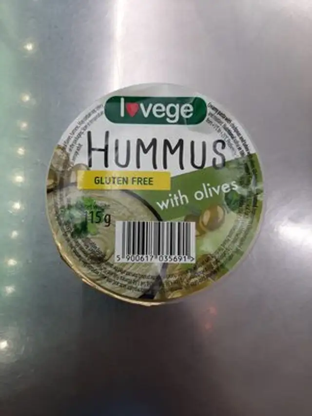 Hummus with olives