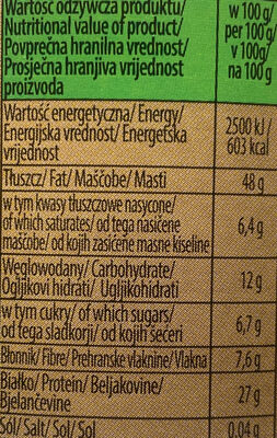 Peanut Butter Smooth nutrition facts table