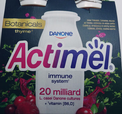 Actimel o smaku żurawina-malina-tymianek