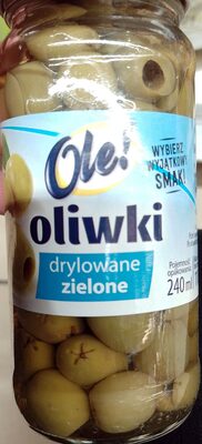 Oliwki drylowane zielone front packaging