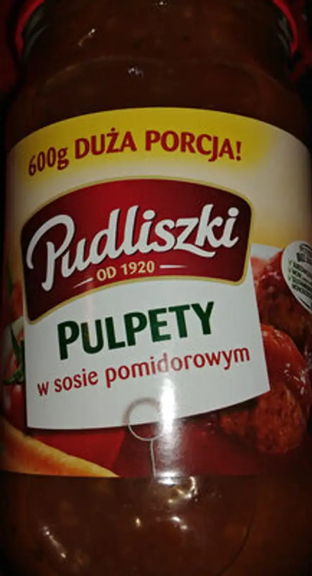 Pulpety wieprzowo-wołowe w sosie pomidorowym front packaging