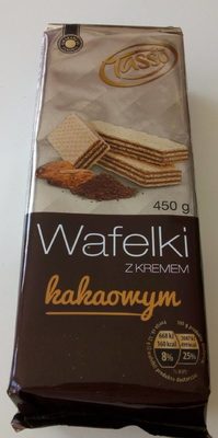 Wafelki z kremem kakaowym front packaging