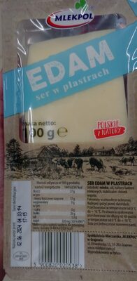 Edam ser w plastrach front packaging