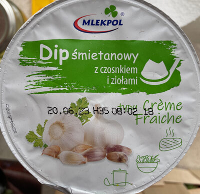 Dip śmietankowy z czosnkiem i ziołami