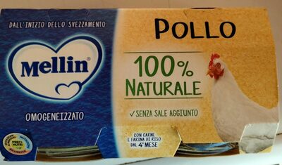 Omogeneizzato pollo front packaging