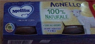 Omogenizzato agnello Mellin front packaging