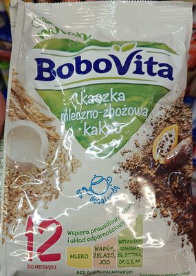 Kaszka mleczno- zbožowa kakao front packaging