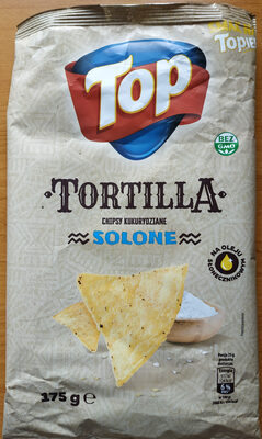 Tortilla Chipsy Kukurydziane Solone front packaging