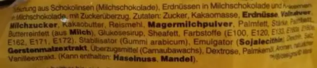 M &M'S Mix 300G ingredients label