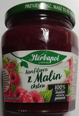 Konfitura z malin ekstra o obniżonej zawartości cukru