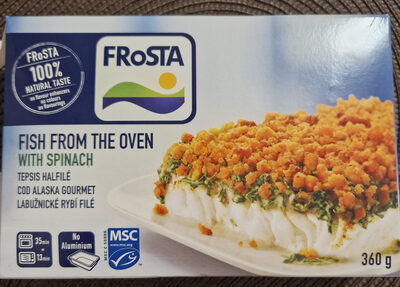 Fish From The Oven With Spinach front packaging