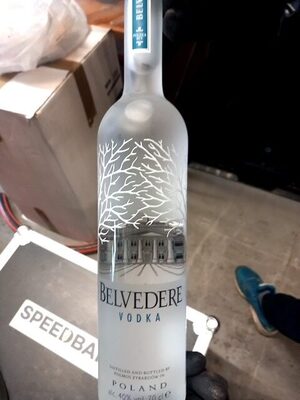 Organic vodka front packaging
