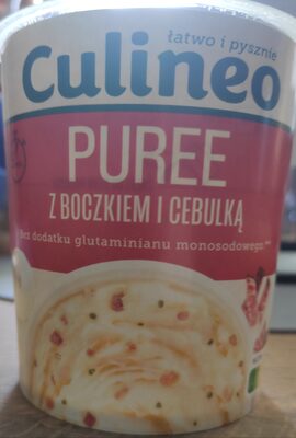 Puree z boczkiem i cebulką