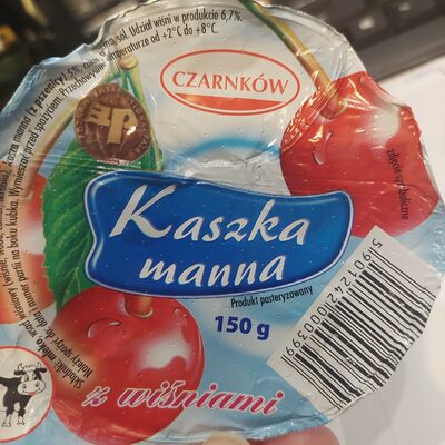 Kaszka manna z wiśniami