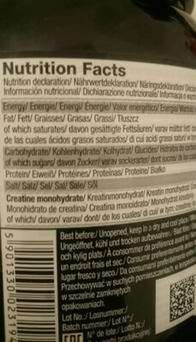 Creatine Mega Caps 1250 400 Caps Olimp Nurtition (400 Caps) ingredients label