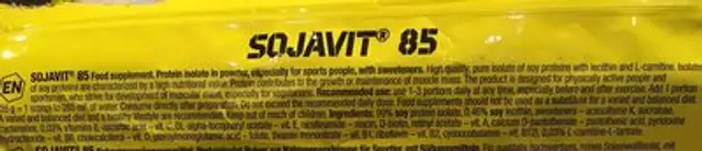 Sojavit 85, Natur ingredients label