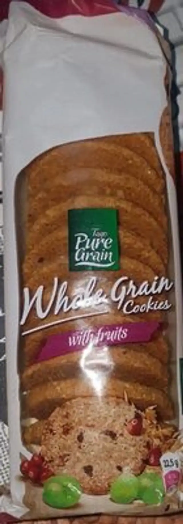 Whole grain cookies