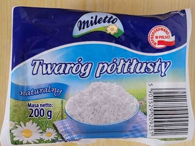 Twaróg półtłusty front packaging