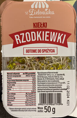 Kiełki rzodkiewki